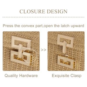 Boho Straw Clutch Purses