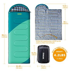 Camping Sleeping Bag – 32℉ for Adults and Kids