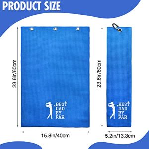Best Dad by Par Funny Golf Towel – Gift for Golfers