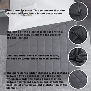 Dark Grey Weighted Blanket (48”x72” – 15lbs)