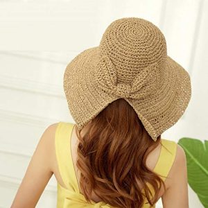 Handmade Raffia Bow Sun Hat