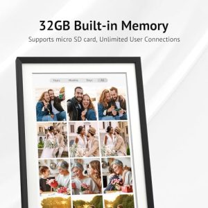 Euphro 10.1” Digital Picture Frame – 32GB Storage