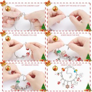 24PCS Christmas Advent Calendar 2024 Girls Bracelet