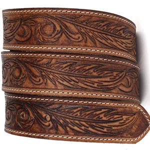 F&L CLASSIC Full Grain Leather Western Belt