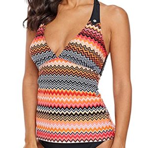 SEBOWEL Women’s Floral V-Neck Tankini Swim Top