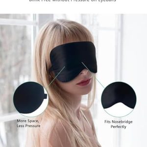 BeeVines Silk Sleep Mask 2 Pack: Natural Comfort