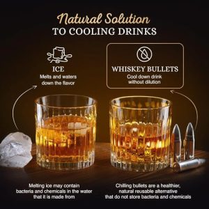 Bullet Whiskey Stones Gift Set by Royal Reserve