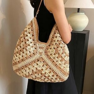 Vintage Straw Hobo Bag – Summer 2024