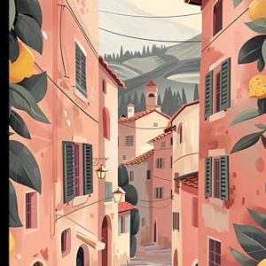 WishMerge Tuscan Citrus Haven Bullet Journal Cover Design