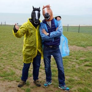 Black Horse Head Mask for Adults