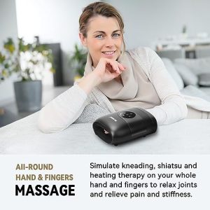 FIT KING Hand Massager with Heat for Arthritis Relief