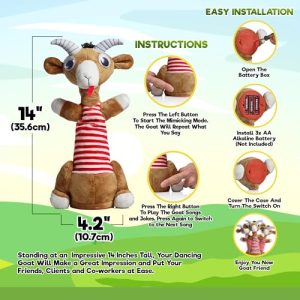 Gagster Screaming Goat Dancing Toy: Interactive Mimicking Toy
