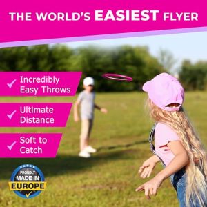 JANSKA 2-Pack Kids' Frisbee Rings - Lightweight Flying Discs