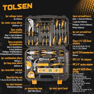 TOLSEN 89-Piece Tool Set: Versatile Gift for Homeowners
