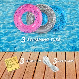 Pool Floats Kids 3 Pack – Inflatable Swim Rings