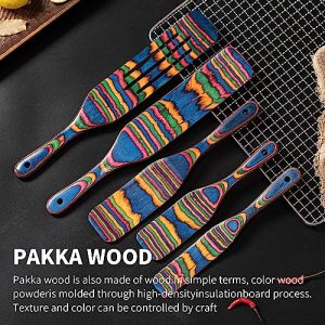 Gudamaye 5-Piece Pakkawood Spurtle Set