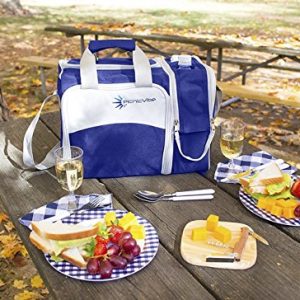 Picnic Basket Bag Set – Insulated Tote for 2