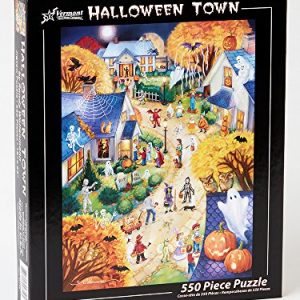 Halloween Town Jigsaw Puzzle: Spooky 550-Piece Challenge