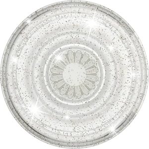 PopSockets Translucent Phone Grip with Kickstand: Clear Glitter Silver