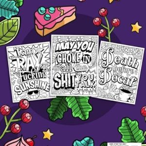 Sweary Coloring Book for Adults: Coffee & Curse Words