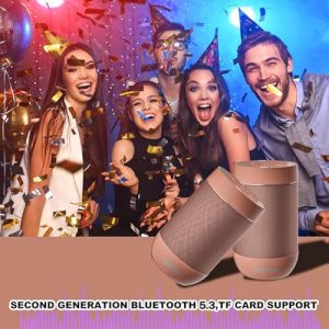 comiso Portable Bluetooth Speaker – Waterproof IP65, 360 HD Sound