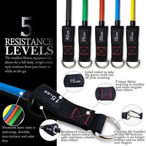 TheFitLife Exercise Resistance Bands – 110 LBS