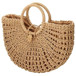 YYW Hand-woven Straw Top-handle Bag