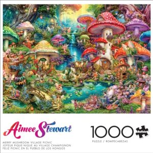 Aimee Stewart Merry Mushroom Village Picnic Puzzle