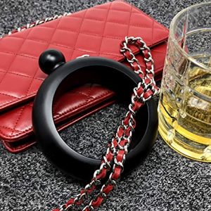 IDALIO Black Matte Bangle Bracelet Flask: Stylish Women’s Gift