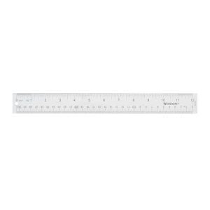 Westcott 12-Inch Clear Acrylic Ruler for Office & School