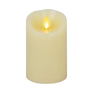 Luminara Vanilla Scented Moving Flame LED Pillar Candle