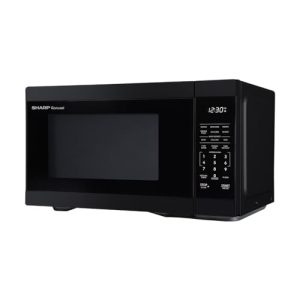 Sharp 1.1 Cu Ft Microwave Oven – 1000W Black Countertop