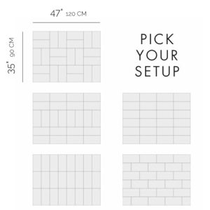 VIVELDA 24-Pack Felt Board Tiles | Ivory Tan