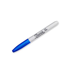 Sharpie Fine Point Permanent Markers – Blue, 12 Count