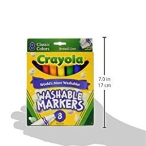 Crayola 8ct Washable Broad Line Markers – Kids Art
