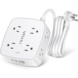 Surge Protector Power Strip with 8 Outlets & 4 USB Ports