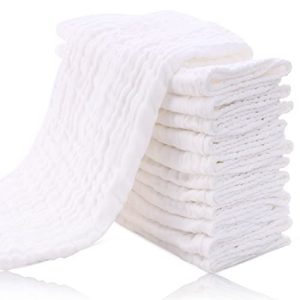 Cute Castle Muslin Burp Cloths - 12 Pack Cotton