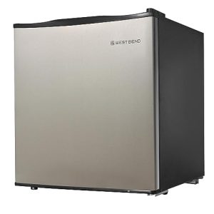 West Bend 1.7 Cu.Ft Mini Fridge - Auto Defrost Metallic