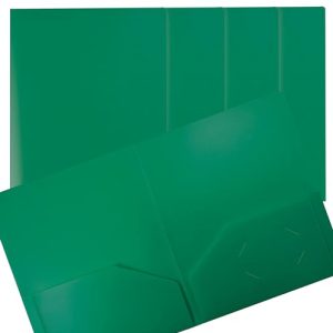 Better Office Heavyweight Green 2-Pocket Folders | 24-Pack