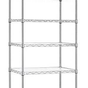 Finnhomy 8-Tier NSF Chrome Wire Shelving – Adjustable Steel