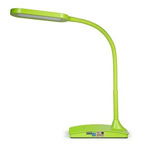 Green LED Desk Lamp – USB Charging, Study & Bedside