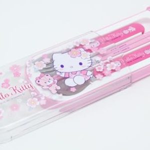 Hello Kitty Kids Cutlery Set – Chopsticks, Spoon, Fork
