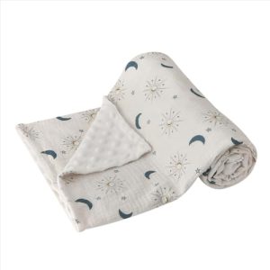 DaysU Unisex Baby Blanket: Muslin Cotton & Soft Fleece
