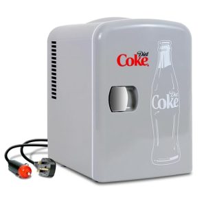 Diet Coke 6-Can Portable Mini Fridge & Beverage Cooler