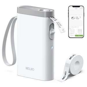 Nelko P21 Bluetooth Label Maker with Tape – White