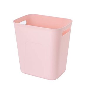 UUJOLY 3.5 Gal Small Trash Can - Pink Plastic