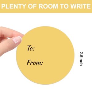 315 Pcs Pastel Gift Tag Stickers – Blank Round Labels, 9 Colors