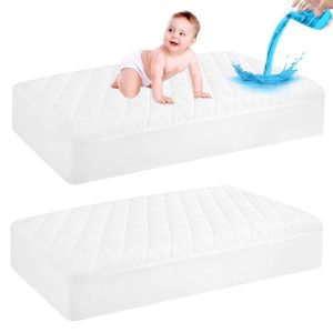 GRT 2 Pack Waterproof Crib Mattress Protector