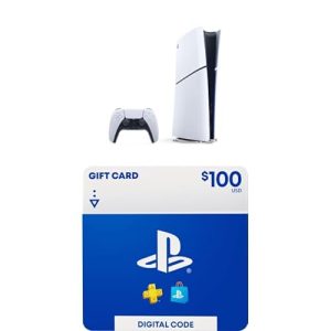 PS5 Digital Edition (Slim) Bundle + $100 PS Store Card