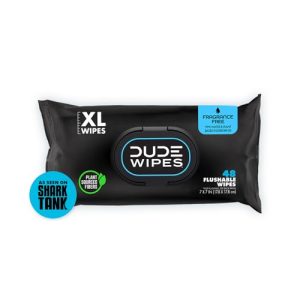 DUDE Wipes Flushable Wipes - Unscented, Septic Safe